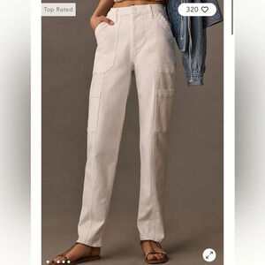 MOTHER The Private Double Pocket Skimp Jeans Straight Leg Cargo - Size 34 - NWT